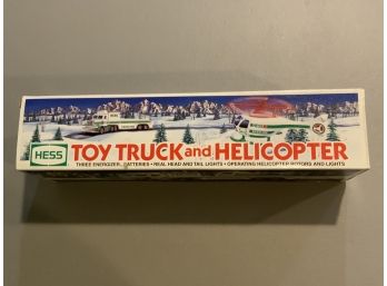 1995 Hess Toy Truck And Helicopter