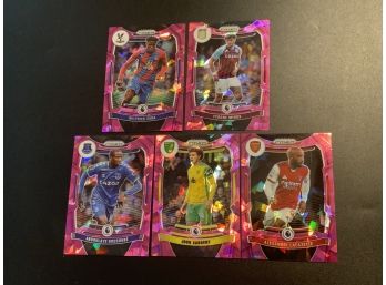 2021-22 Prizm Soccer Pink Parallel Cards