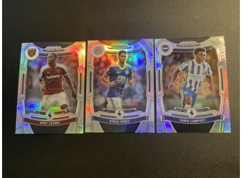 2021-22 Prizm Soccer Silver Parallel Cards Of Zouma, Perez And Lamptey