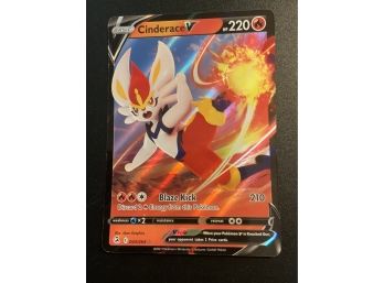 Cinderace V #43 Pokemon Fusion Strike Holo Card