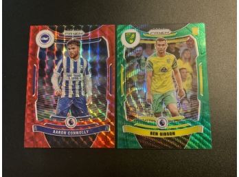 2021-22 Prizm Soccer Green Parallel Gibson And Red Parallel Connolly