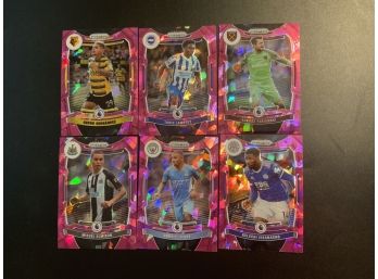 2021-22 Prizm Soccer Pink Parallel Cards Lot 4