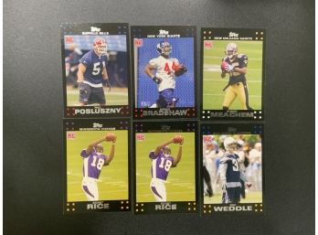2007 Topps Football Rookie Card Lot