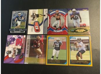 Football Rookie And Insert Cards Including Bush, Turner, Quinn, White, Alexander And More