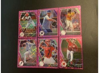 2021 Prizm DP Baseball Pink Parallel Rookie Prospect Cards