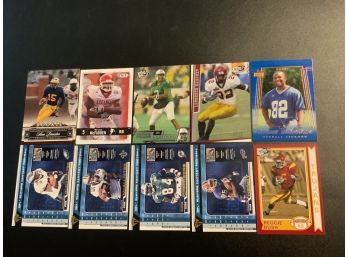 Football Rookie Card Lot With Bush, Leftwich, Henry, Mcallister And More