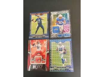 2021 Playbook Football Insert And Parallel Cards Of Mayfield, Tannehill, Cooper And Ekeler