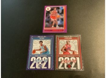 2021-22 NBA Hoops Basketball Rookie Insert/parallel Card Lot With Jones, Barnes And Dosunmu