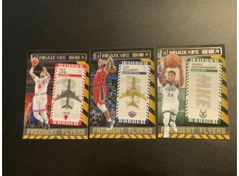 NBA Hoops Frequent Flyers Insert Cards Of Williamson, LaVine And Antetokounmpo