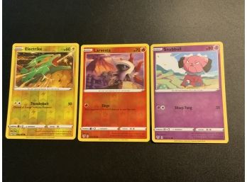 Pokemon Reverse Holo Cards Or Electrike, Snubbull And Larvesta