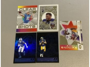 2021 Illusions Football Insert Cards Including Herbert, Wilson, Cook, Diggs And Stafford