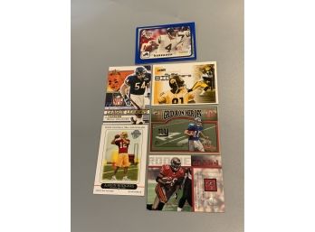 NFL Insert Card Lot With Manning, Urlacher, Dunn, Rodgers, Harbaur And Edwards