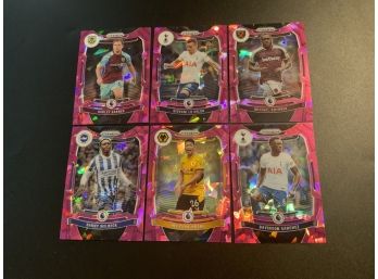 2021-22 Prizm Soccer Pink Parallel Cards Lot 3