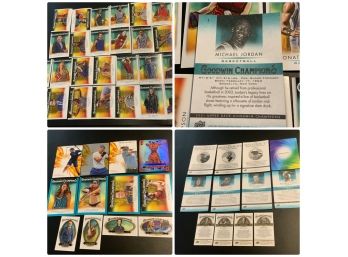 2021 Upper Deck Goodwin Champions Cards Including Michael Jordan, Tiger Woods, Lebron James And More