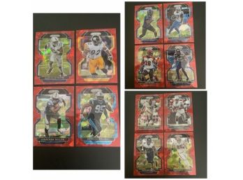 2021 Prizm Football Red Ice Parallel Lot