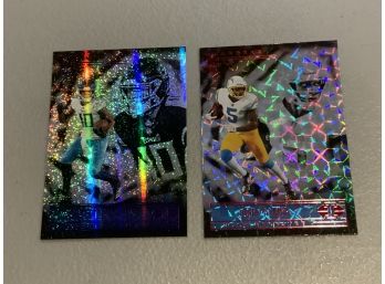 Dez Fitzpatrick Galaxy And Josh Palmer Hyper Rookie 2021 Illusions Football Parallel Cards