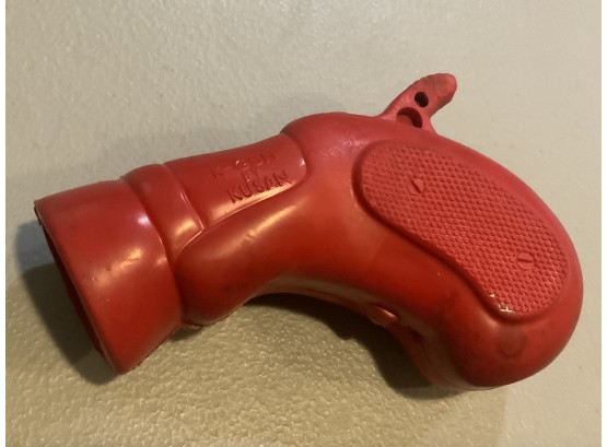 Vintage Red Toy K-Gun By Kusan Ping Pong Ball Popper