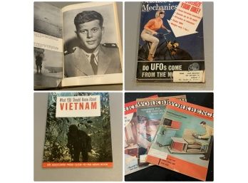 Vintage Vietnam War, Science And Mechanics, Workbench Magazines Plus A 1966 Navy Book