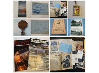 Vintage Ephemera And Other Items Automobile, Connecticut, Military