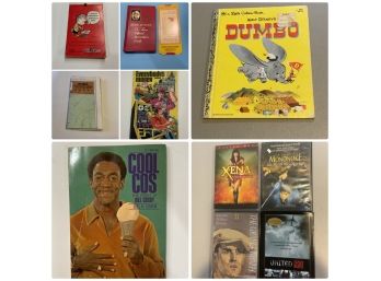 Dumbo And Bill Cosby Books, DVDs, Peanuts Notepad And Other Ephemera