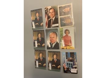 President Ford, Bush And Nixon Postcards