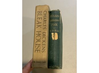 Vintage Charles Dickens Bleak House And Wilkes Sheridan Fox 1874 Books