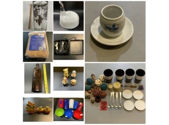 Home Decor Lot With Mixer And Vintage Items