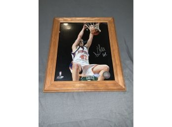 David Lee Autographed Photo With Steiner COA