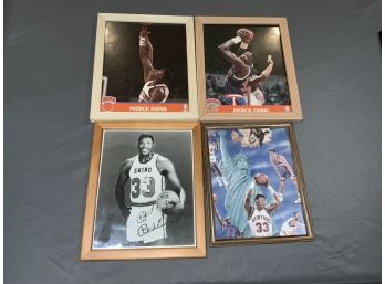 4 Framed Patrick Ewing Pictures