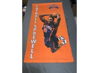 Large Latrell Sprewell Banner And More