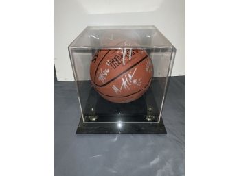 Autographed Knicks Team Basketball