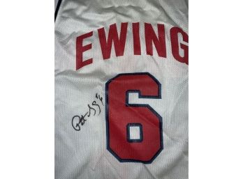 Patrick Ewing Autographed Team USA Jersey