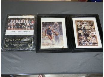 Knicks Plaques And Pictures