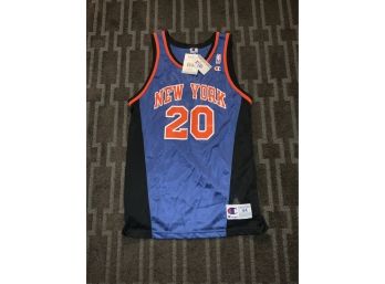 NOS With Tags Allan Houston Knicks Champion Jersey