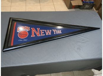 Framed Wool Knicks Pennant