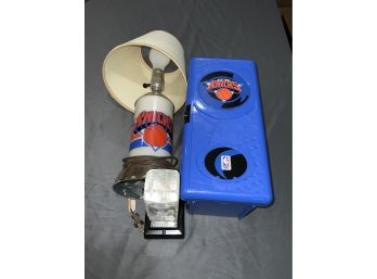 Knicks Lamp And Mini Locker Lot