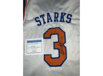 John Starks Autographed Knicks Jersey With COA
