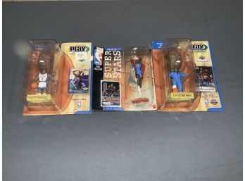 Sprewell Bobble Heads And Houston Figure