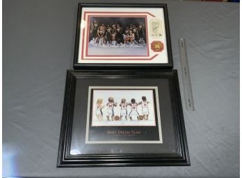 Team USA Framed Photo With Medallion And Baby Picture