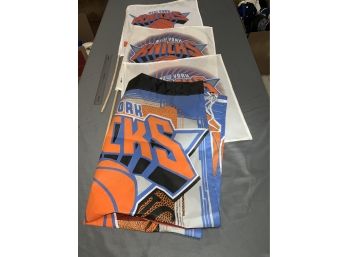 Large Knicks Flag And Smaller Flags