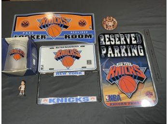Knicks Signs, Pins, Mini Bobble, And More