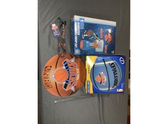 Knicks Inflatable Hoop, Basketball, Sign And More