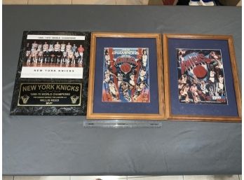 New York Knicks Framed Pictures And Plaque