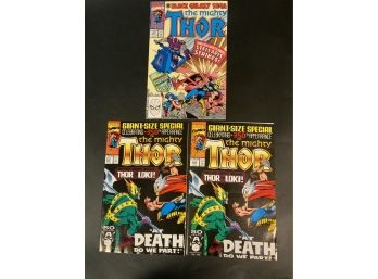 The Mighty Thor  #420 And 432(x2) Giant Sized Special Comic Books