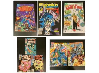 Morbius, Planet Terry, Star Hunters, Son Of Ambush Bug, Warheads And The New Mutants Comic Books