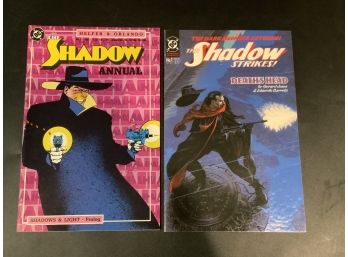 The Shadow 1987 Annual And The Shadow Strikes #1 Comic Books
