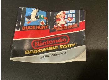1988 Nintendo Super Mario And Duck Hunt Instruction Booklet