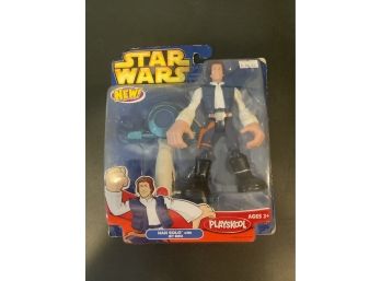 Star Wars Playskool Han Solo With Jet Bike Action Figure