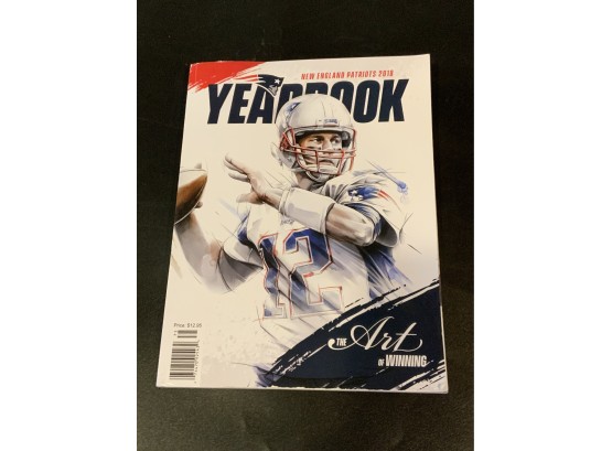 2018 New England Patriots Yearbook With Tom Brady On Cover