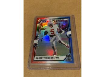 Garrett Wilson Pro Set Leaf XRC Red White And Blue Parallel Rookie Card